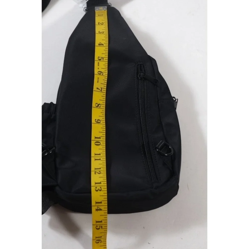 Malibu Skye Crossbody Bag Womens OS Black Casey Nylon Sling Vegan PETA Approved